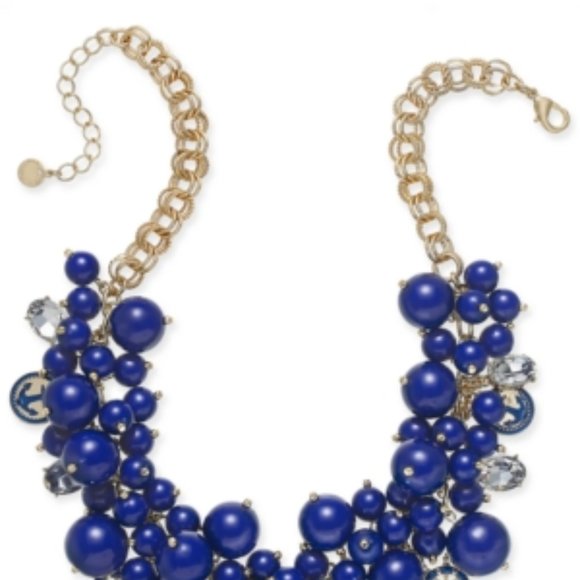 Charter Club Gold-Tone Crystal & Bead Statement Necklace, 17" + 2" extender - Picture 3 of 3